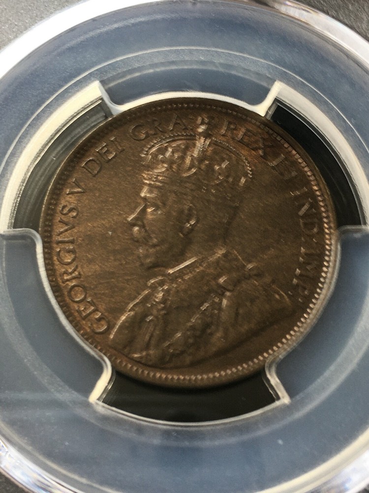 1917c PCGS Graded Newfoundland Large One Cent **MS-64** #4594