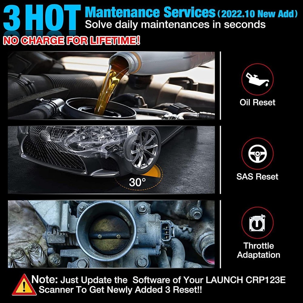 2025 LAUNCH X431 CRP123E PRO+ OBD2 Scanner ABS SRS Diagnostic Tool Code Reader