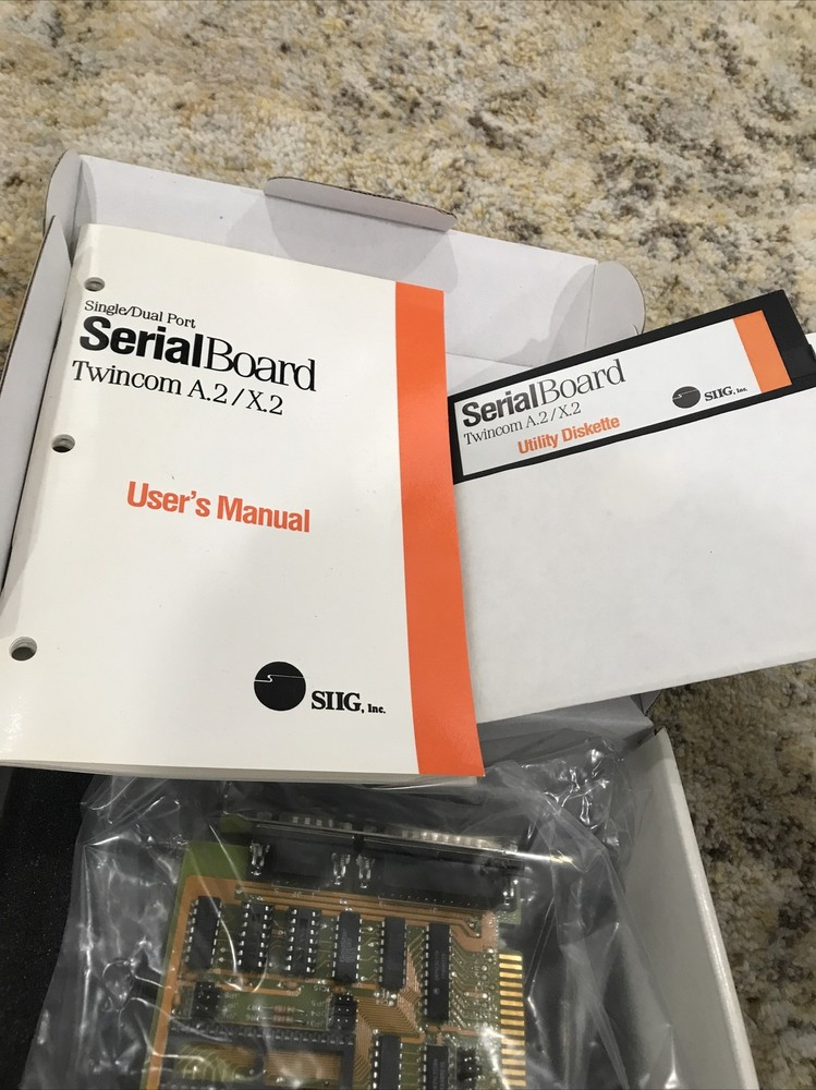 Vintage PC Gaming Twincom X.2 Serial Board For XT Computers