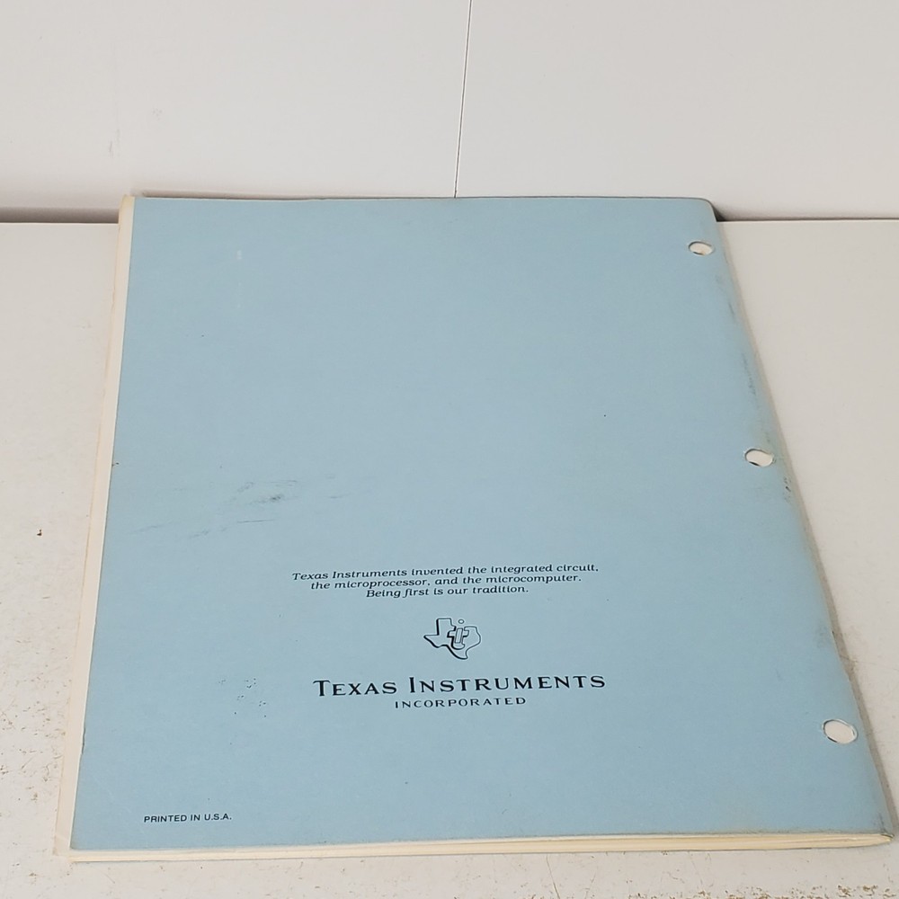 Texas Instruments TI Home Computer PHP1240 Disk Memory System Manual & Addendum