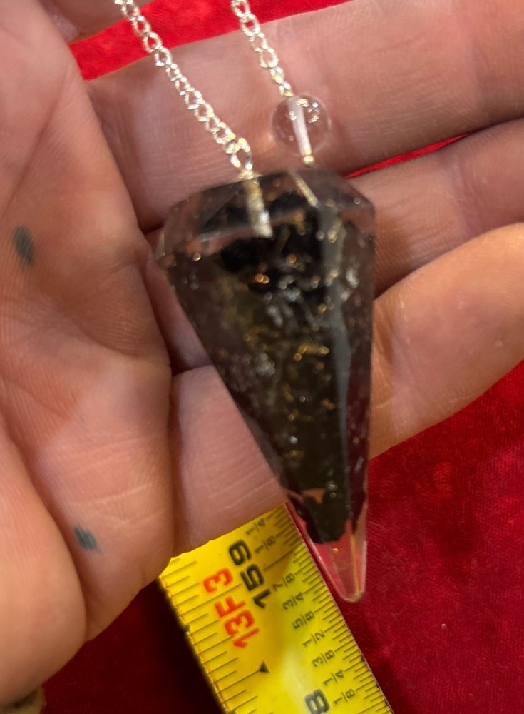 Black Tourmaline Orgonite pendulum