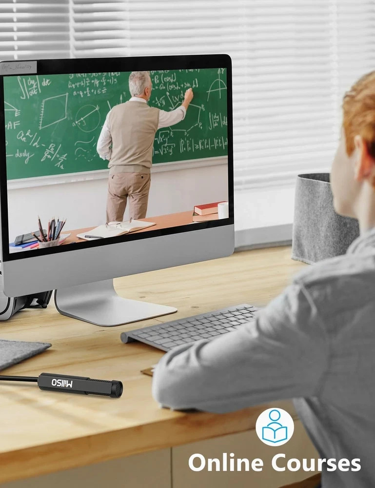 USB PC Microphone Plug & Play Omnidirectional External Lavalier Mini USB Micr...