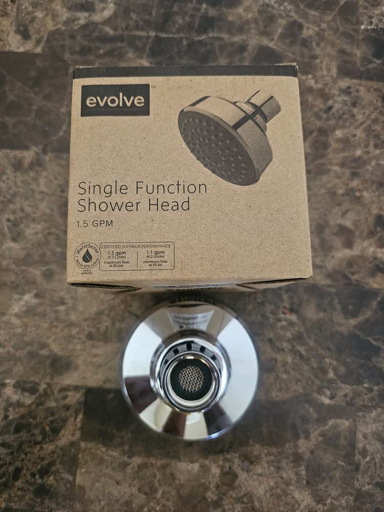 Evolve Brand Single Function Showerhead 1.5 GPM  BRAND NEW IN BOX