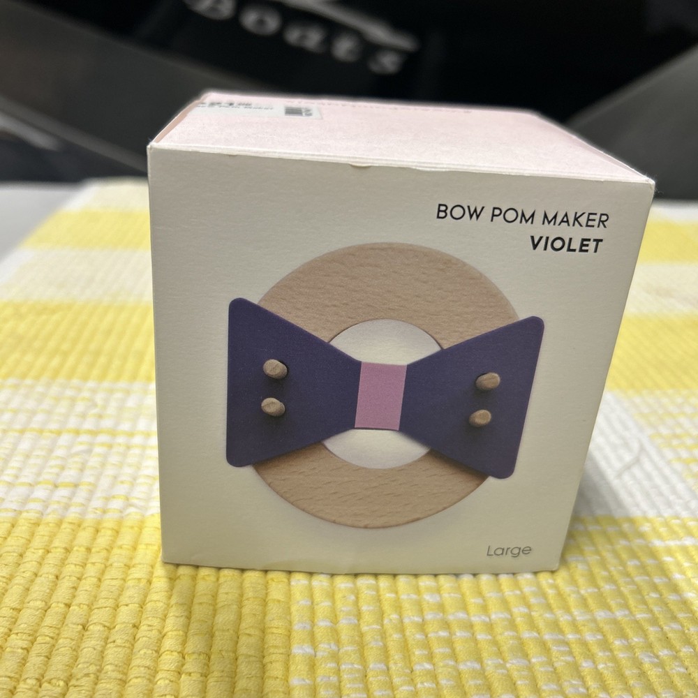Bow Pom Maker Violet Large