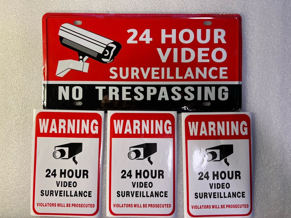 Surveillance Sign & Decals