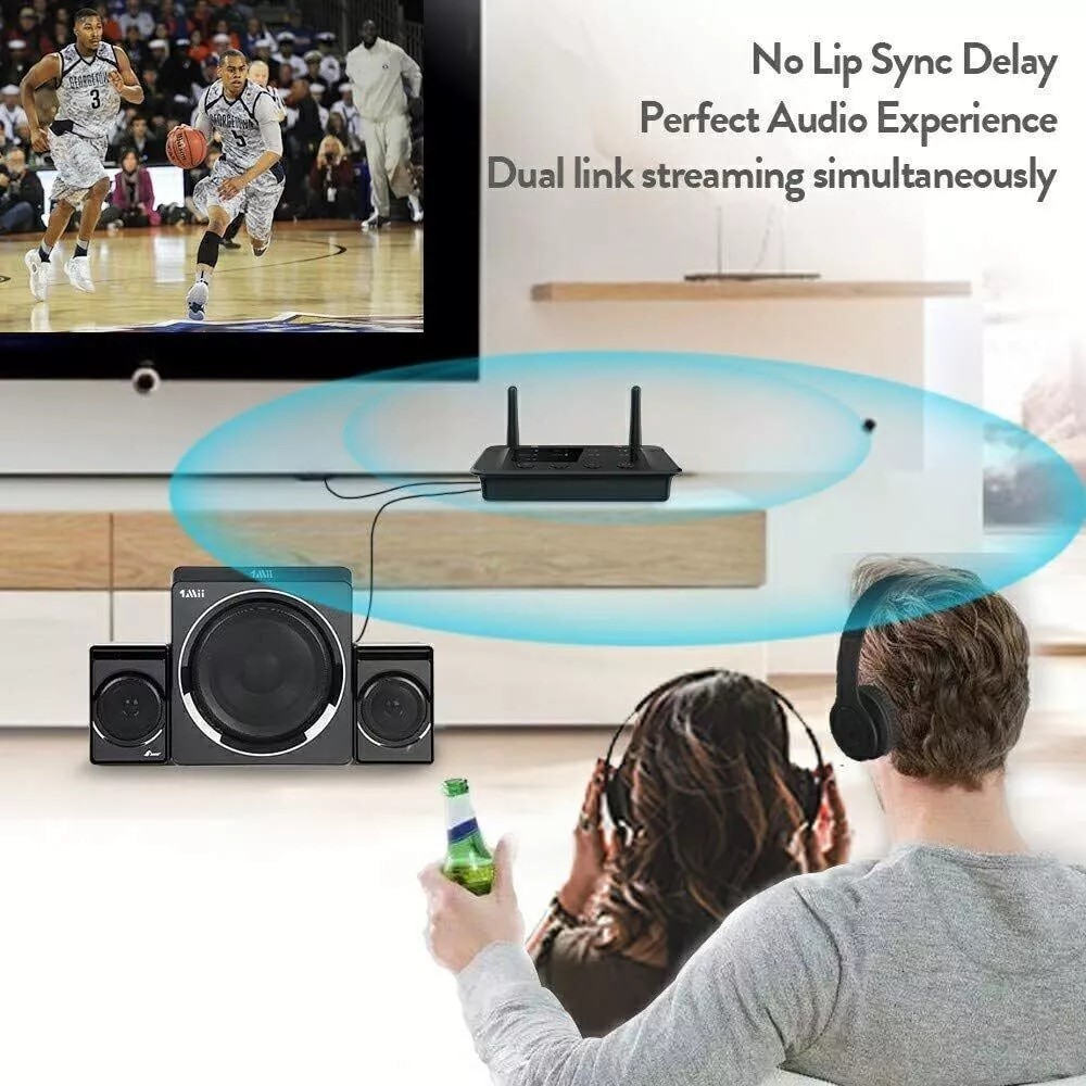 Long Range Bluetooth 5.3 Transmitter Receiver For TV Home Stereo Audio Adapter