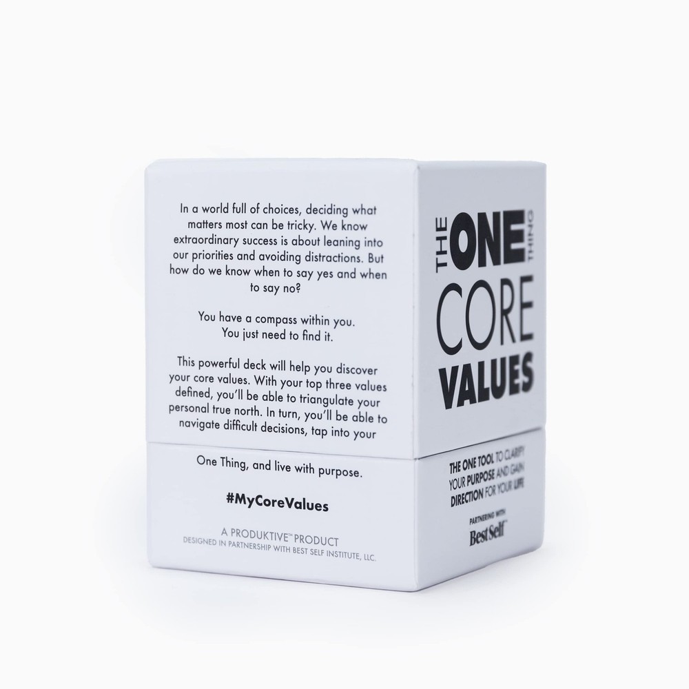 The ONE Thing A Powerful Self-Discovery and Personal Growth Tool Core Values ...