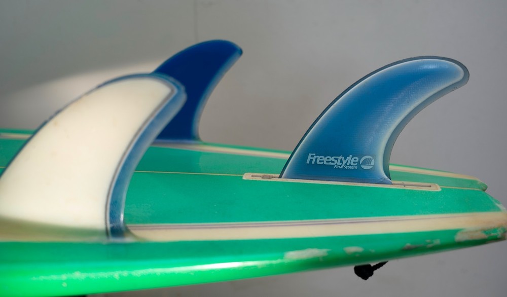 Original 1980's Nectar Simon Anderson Thruster Surfboard Shaped by Gary McNabb