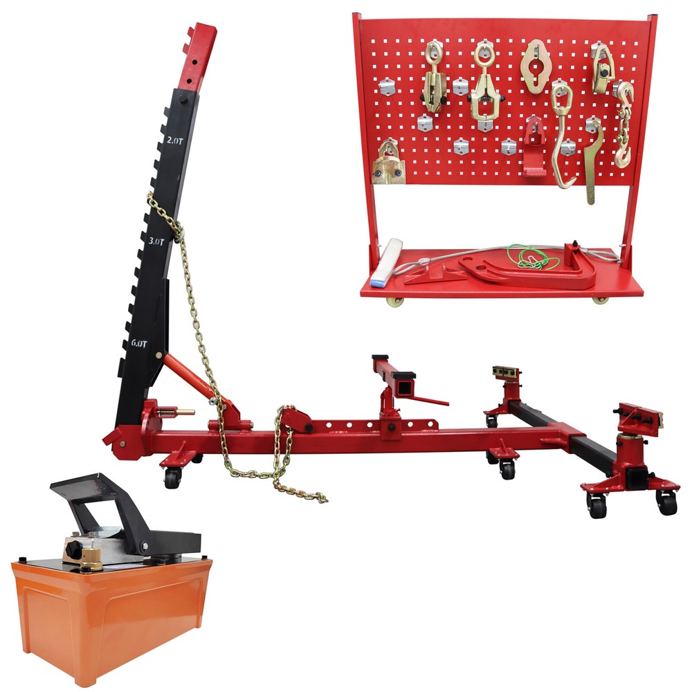 Auto Body Frame Puller Straightener Car Frame Machine 6600lbs Loading Capacity