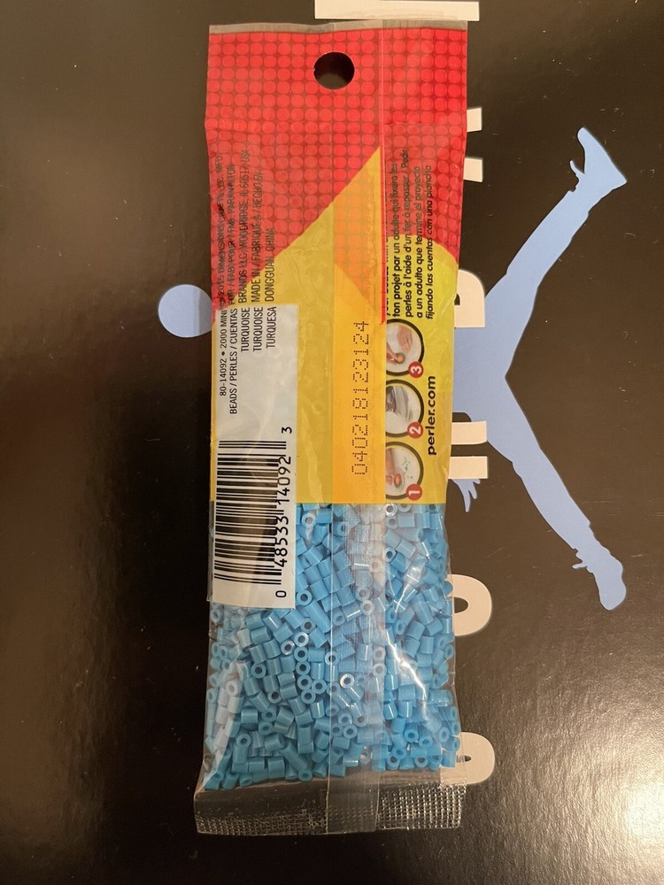 Mini Perler Beads 2000/Pkg Turquoise 3 Pack