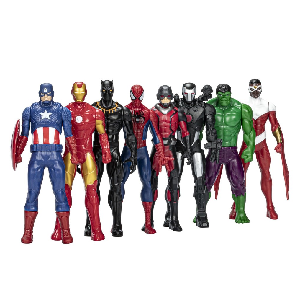 Marvel Avengers Ultimate Protectors Pack, 6-Inch-Scale, 8 Medium, Black