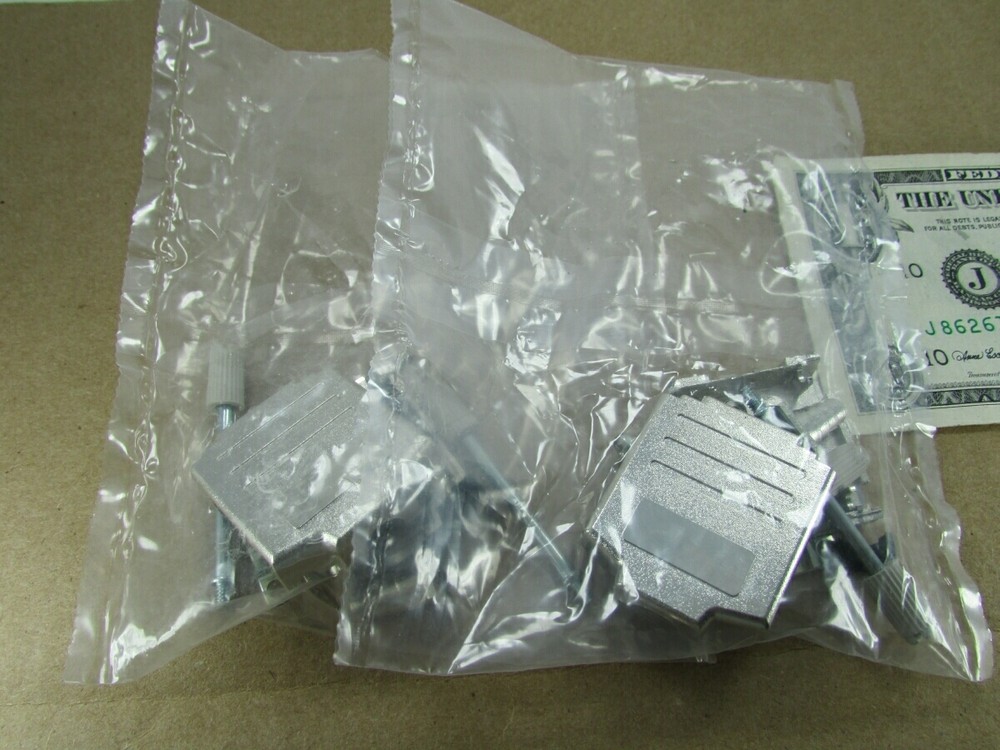 2 KAPA D-Sub Computer Cable Connector Shell Kits 9-P With Screws, Posts, Clamps