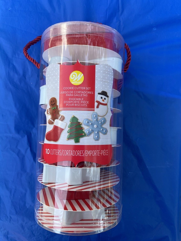 Cookie Press and Cookie Cutters, Holiday theme.