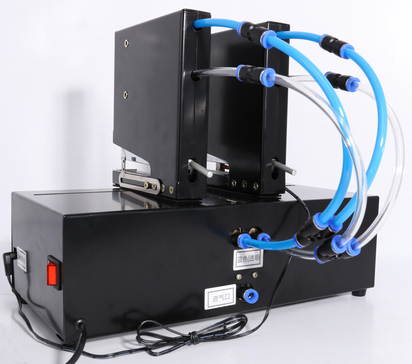 Double-head Intelligent Pneumatic Stapler Blister Packaging Binding Machine 220V
