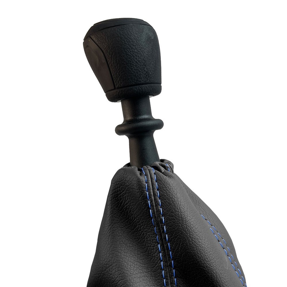 Manual Shift Boot Leather for Chevrolet Sonic 2012-2016 Blue Stitch