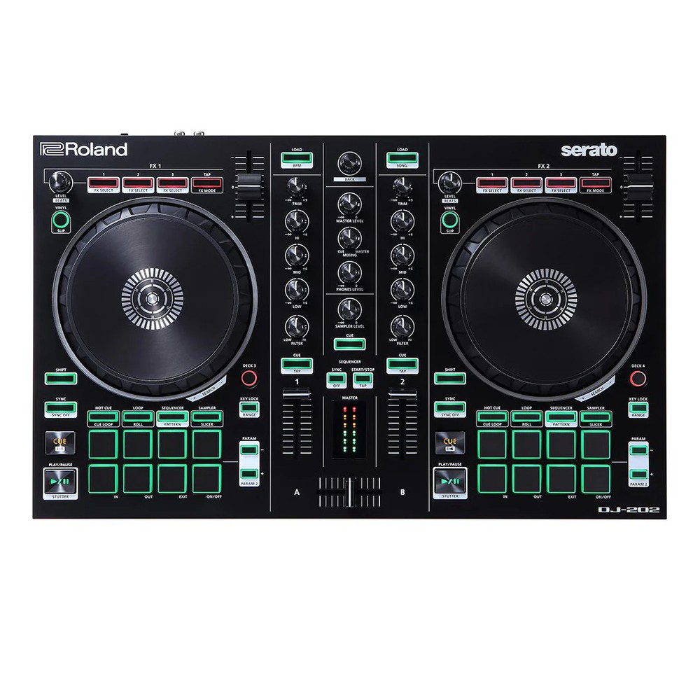 Roland DJ-202 DJ Controller with Serato DJ Pro