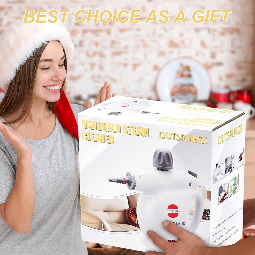 Handheld steam cleaner, high-pressure multi-surface steam jet