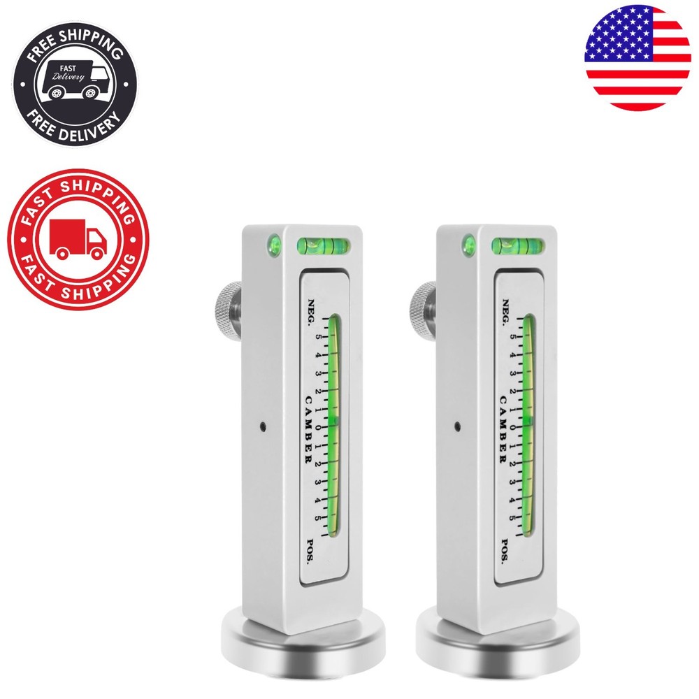 Compact 2 Pack Magnetic Camber Measurement Tools for Accurate Automotive Work