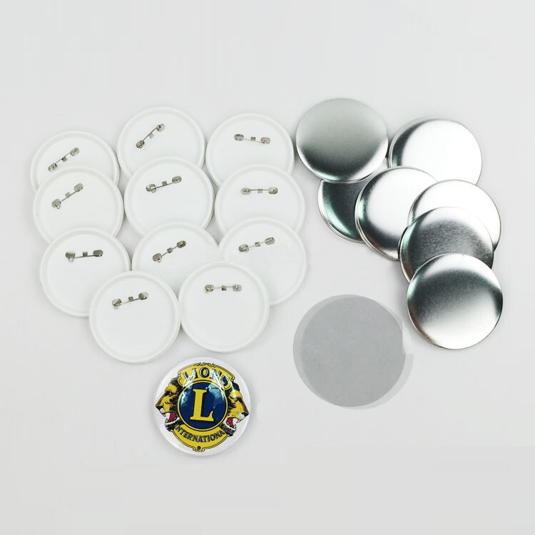 100-Pack 32mm Button Making Supplies – Compatible with Standard Button Machines