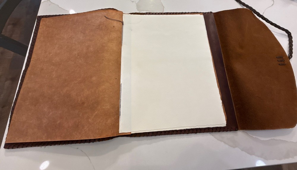 Leather Sketch Book- Handmade