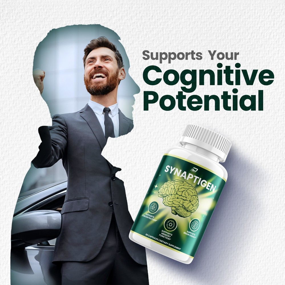 (2 Pack) Synaptigen Supplement Capsules – Synaptigen Natural Blend for Memory