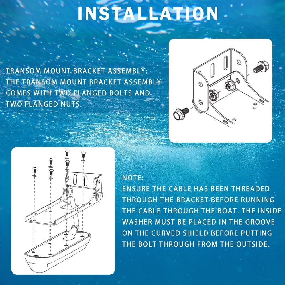 000-12603-001 Transom Mount Bracket for StructureScan 3D, StructureScan HD, a