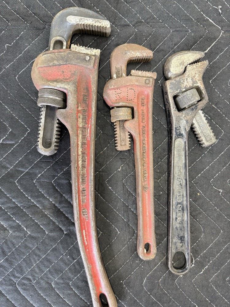 Vintage Pipe Wrench Lot