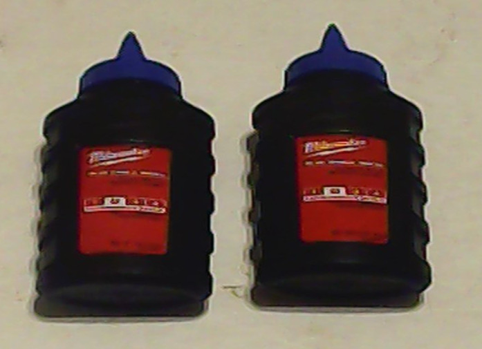 Milwaukee Blue 3 oz. Chalk 2 Bottles New