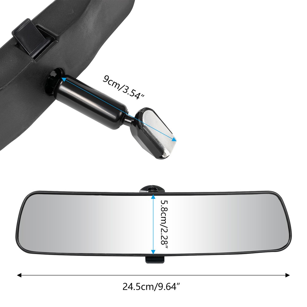 Rear View Mirror Universal Interior Replacement Driving Instructor Wide Safety