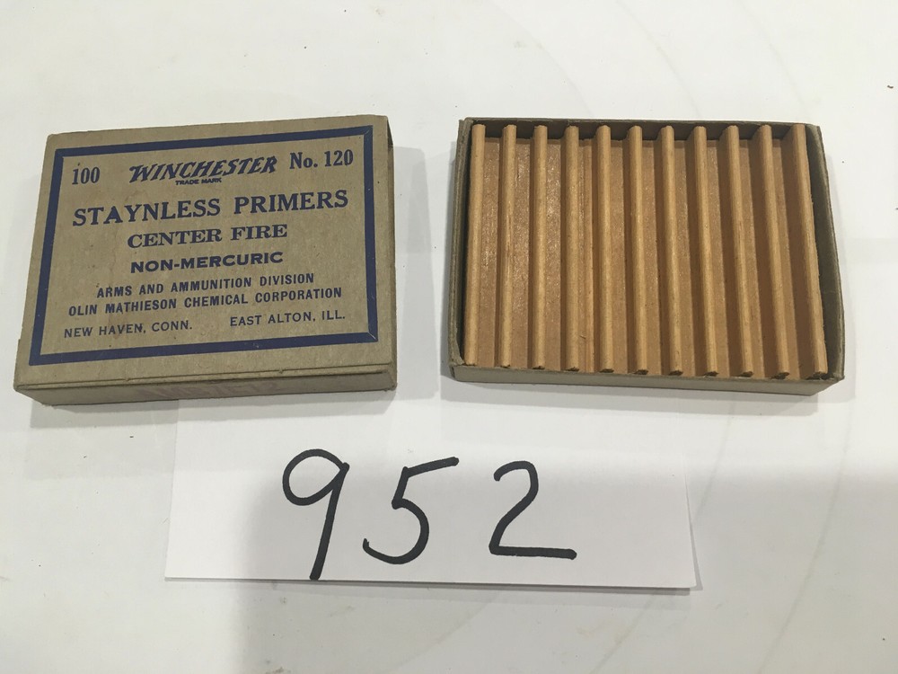 Winchester Staynless Primers empty box.