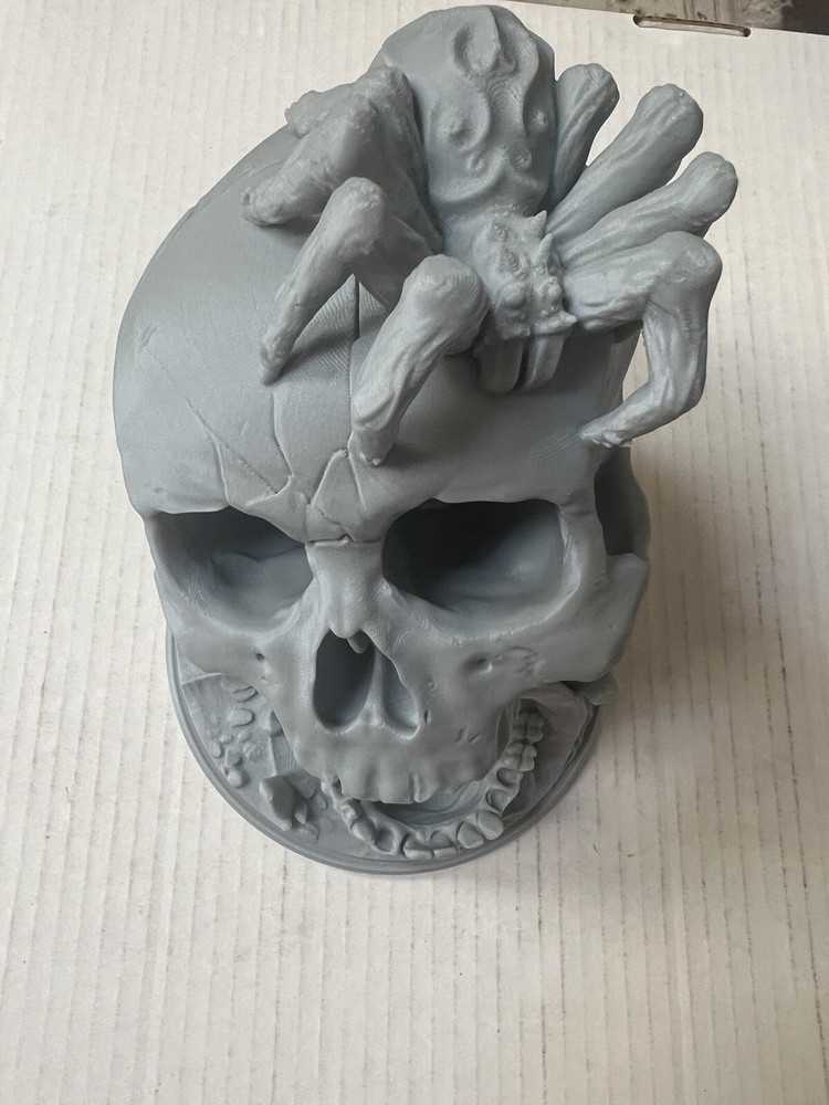 Dungeon & Dragons Roll Play Medieval Skull Dice Tower with Tarantula