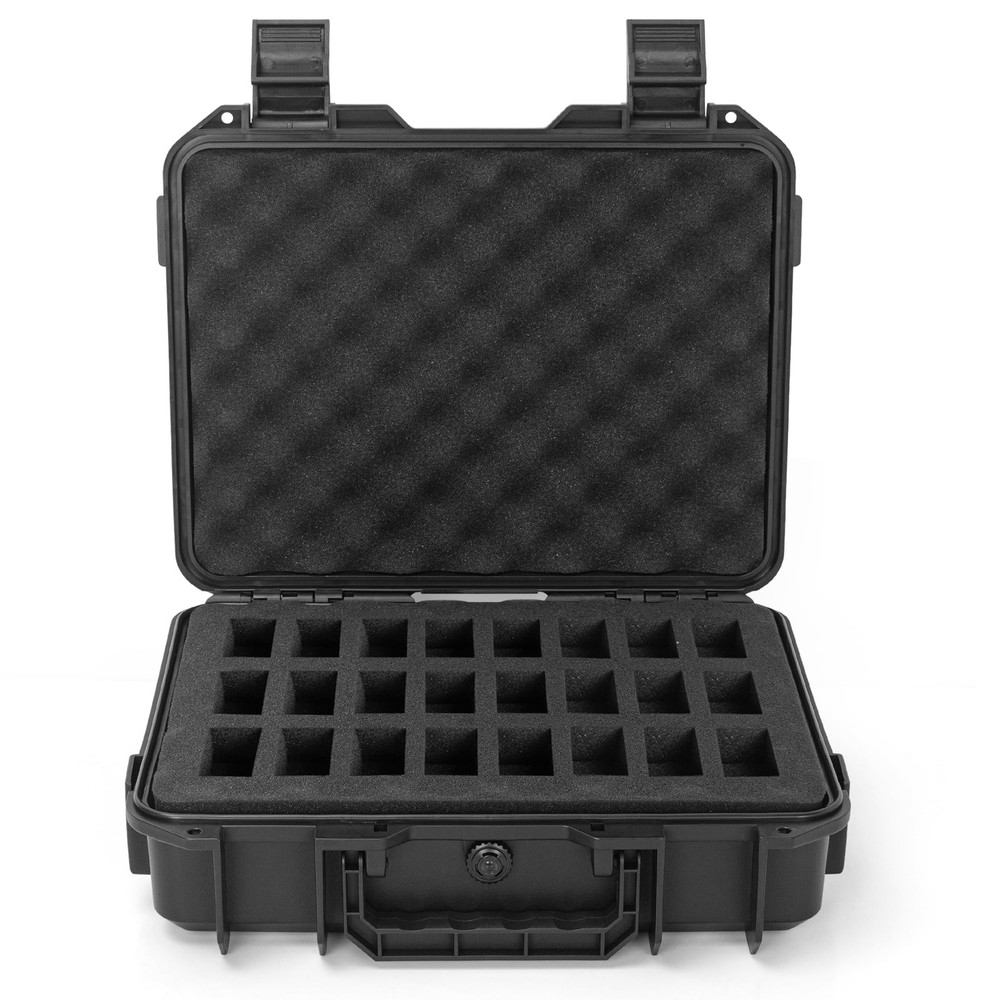 Miniature Storage Figure Case, Sturdy Hard Case Small, Black
