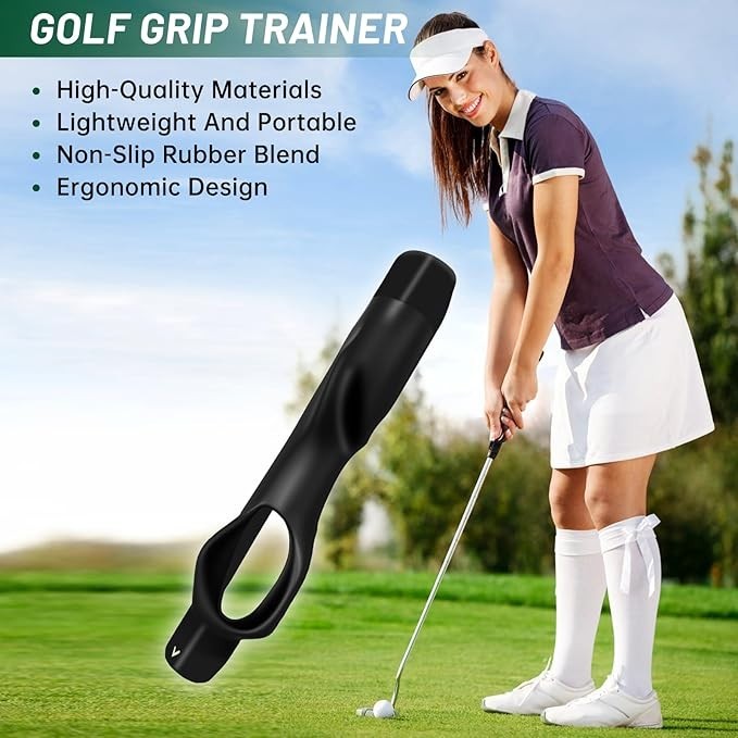 Golf Swing Training Grip Right Hand Trainer Aid Practice Warm Up Tool 2pcs
