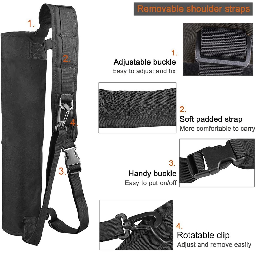 Archery Arrow Quiver Foldable Hip Back Arrow Holder Molle System Bag