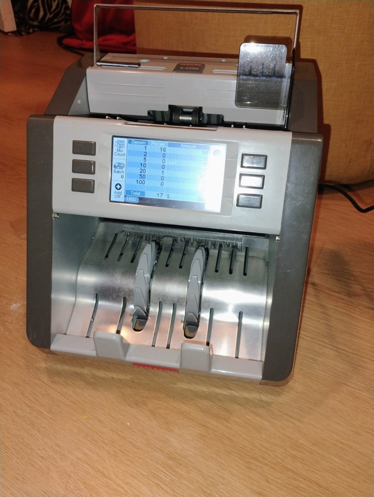 Semacon S-2500 Bill Counter Portable Two Pocket Advanced Counterfeit Detection