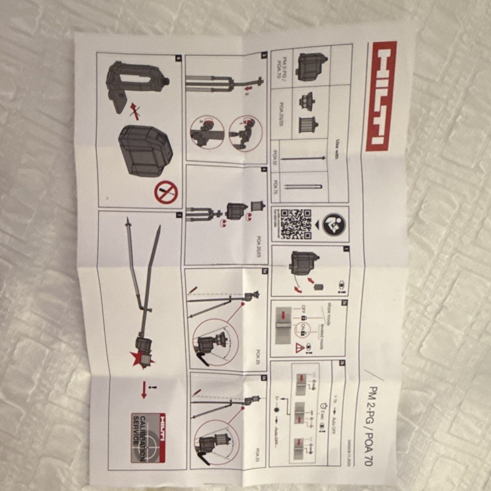 Layout prism offset laserHilti PM 2-PG Laser Laser Measuring Tool with Pouch