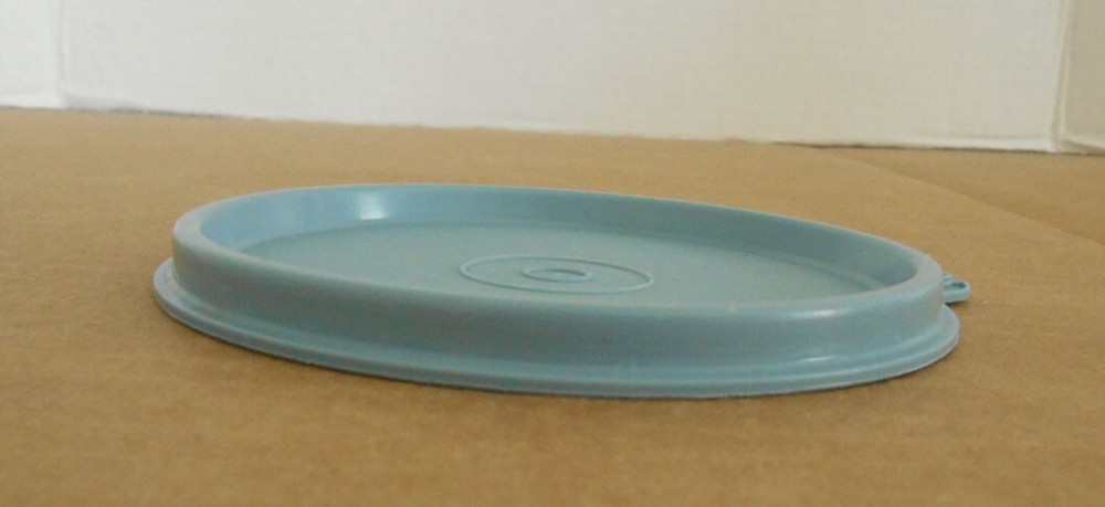 Tupperware Round Clear Storage Container #250 with Blue Lid O35