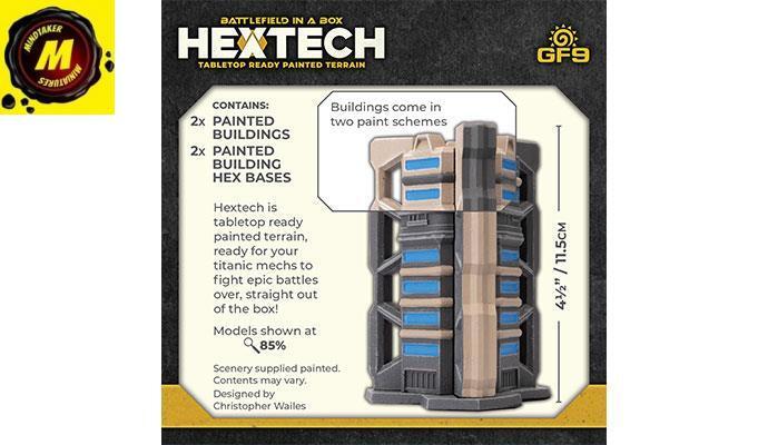Hextech: Trinity City - Tri-Tower (x2) -#HEXT11 - Battletech