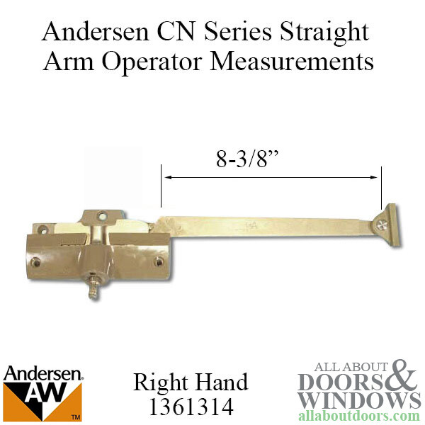Andersen Straight Arm Operator Casement Window Perma-Shield Right Hand Operator
