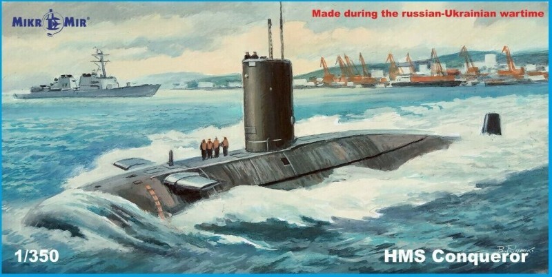 355-044 Mikro-Mir HMS Conqueror 1/350 Kit