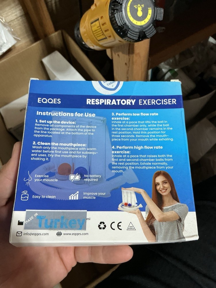 Polyciser Respiratory Exerciser 3 Ball Deep Breathing Lung