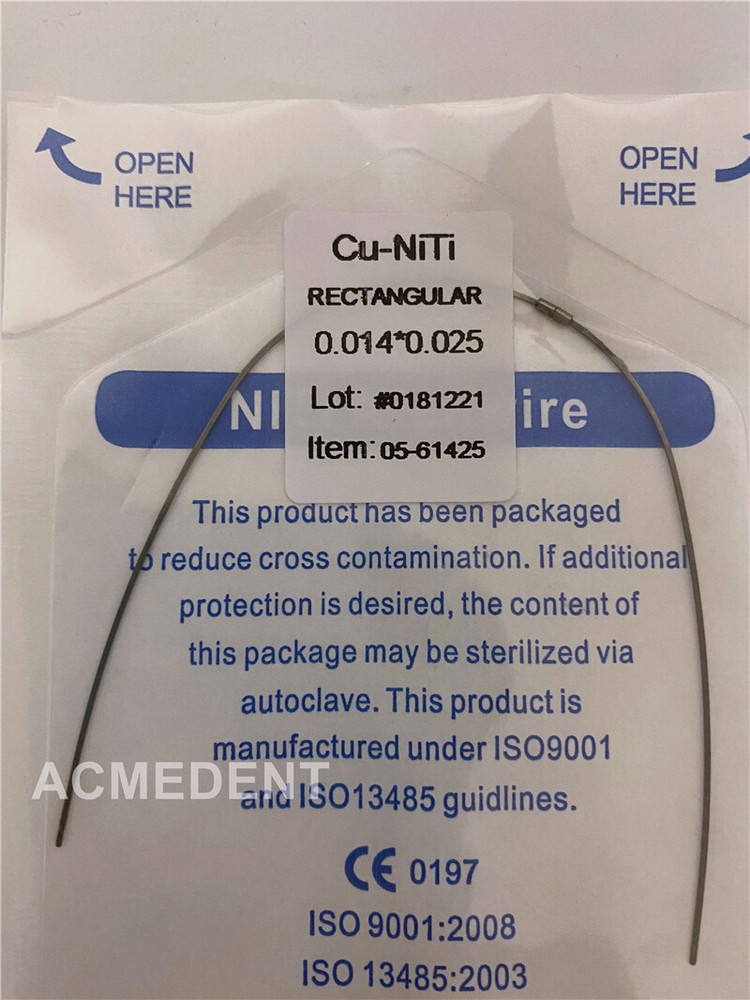 Dental Copper Niti Cu Wires Arch Ormco DAMON Q Rectangular Wire Stops Orthodonti