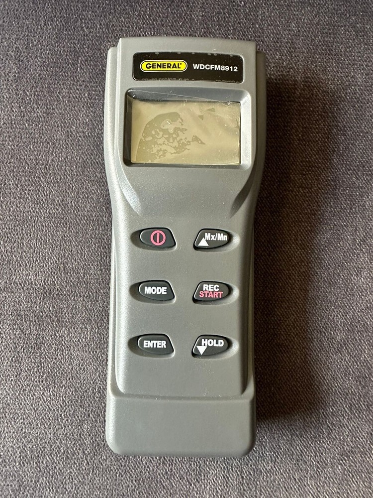 AIRFLOW VOLUME ANEMOMETER-PSYCHROMETER WDCFM8912 GENERAL TOOLS