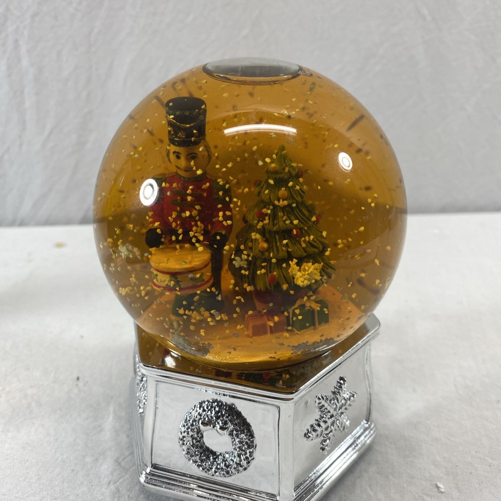 Spode Christmas Tree Musical Nutcracker Snow Globe. Vintage