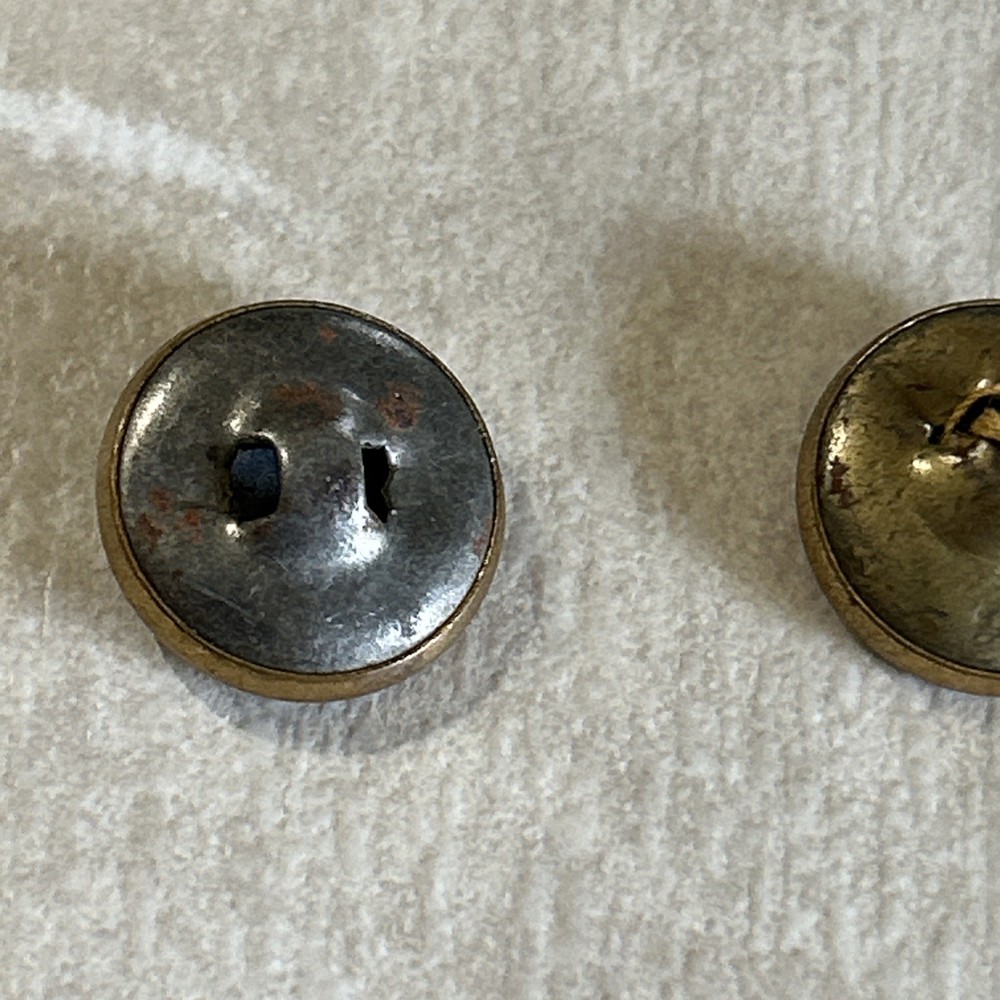 10 Antique Metal Buttons 3 Patterns