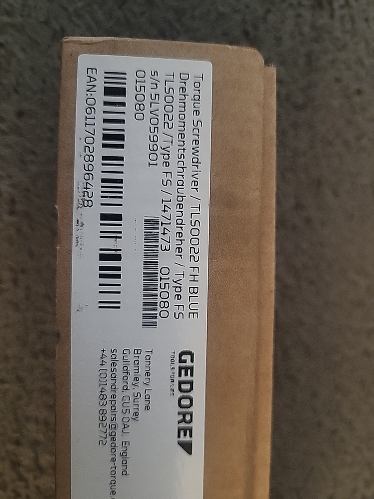 GEDORE TLS0022 Blue Preset Torque Screwdriver