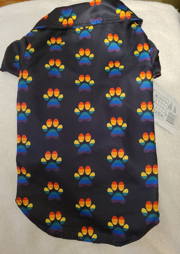 PRIDE Pet Summer Shirt, Size Large, back 17"- chest 19"