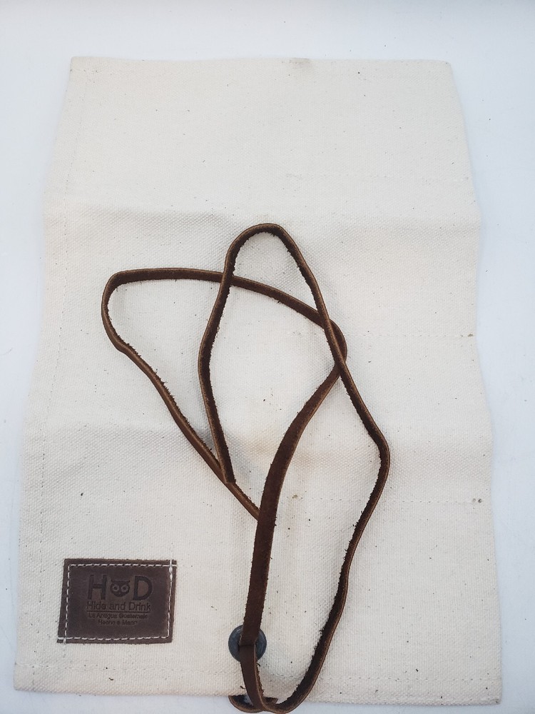 HIDE AND DRINK Rustic Canvas Travel Watch Roll, Tool Roll, EDC.