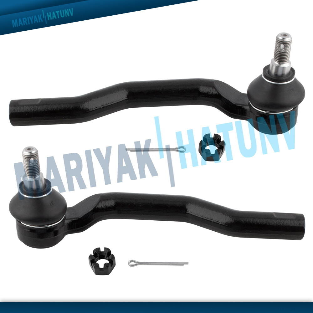 Front Outer Tie Rod End Pair For 2007 2008 2009 2010 2011 2012 Mazda CX-7 CX-9