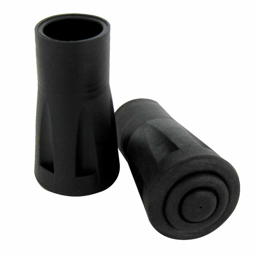 2pc 5/8" Reinforced Rubber Replacement Tip Cap Hiking Walking Stick Cane Walker